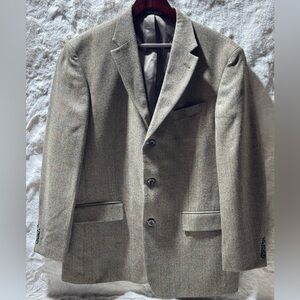 OSCAR DE LA RENTA Mens 100% Lambswool Blazer sports coat 44R